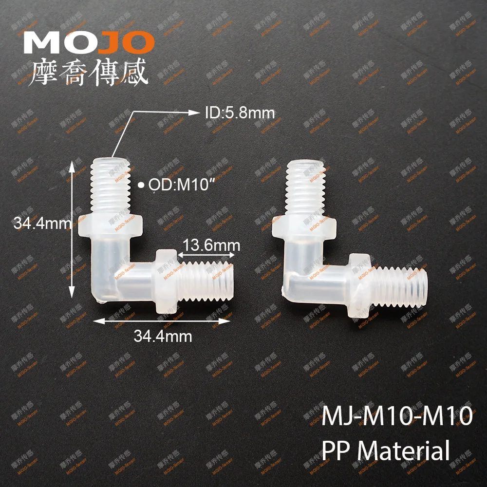 2020 Free shipping!!MJ-M10-M10 Elbow type pipe connector for M10 male thread (100pcs/lots)