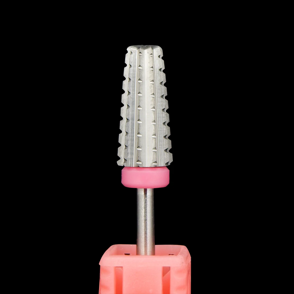 5-in-1 konische Sicherheits-Hartmetall-Nagelbohrer mit Schneidfräsern aus Hartmetall für Maniküre, zum Entfernen von Gel-Nägeln, Zubehör – Detail 5