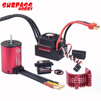 Surpass Hobby Waterproof Combo 3650 2300KV/3600KV Brushless Motor With 45A/60A 2-3S ESC S0600M 6KG Servo For RC 1/10 Car Truck