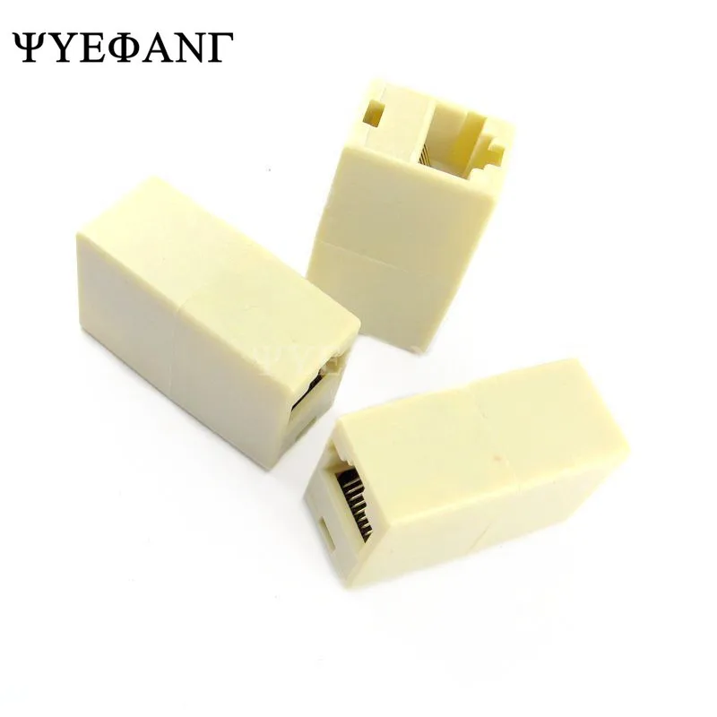 5PCS RJ45 Cable Connector Network Double Pass Network Straight Network Connector Thread Extension Connector 8P8C Connector