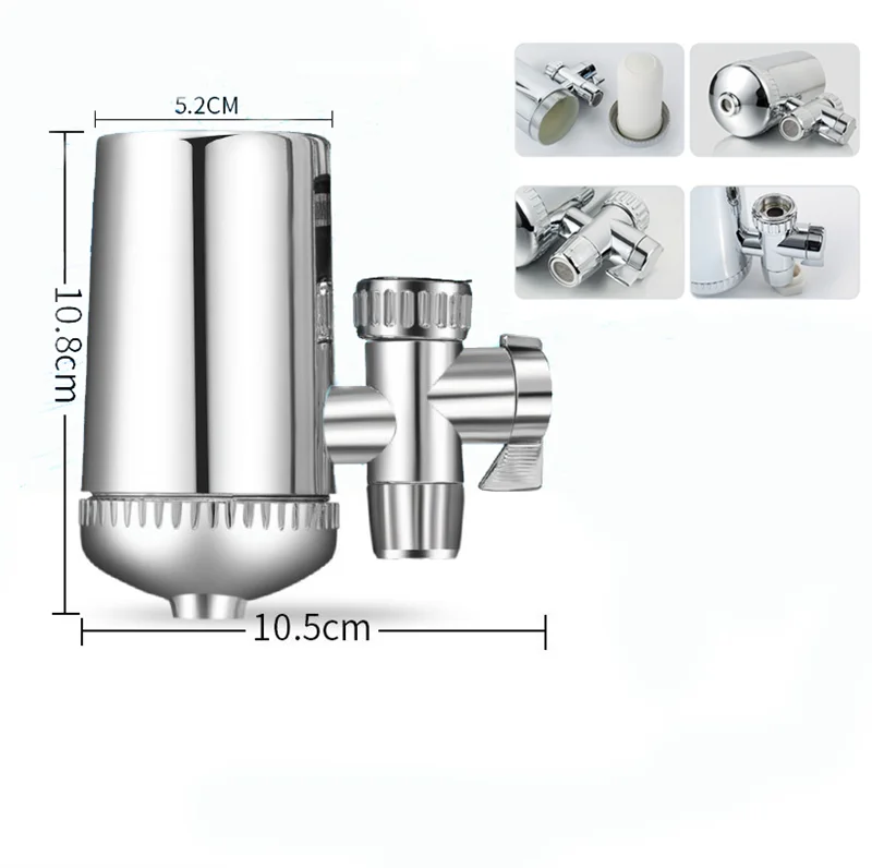 Penyaring Air Keran Pembersih Air Keran untuk Dapur Kamar Mandi Keran Dapat Dicuci Arang Perkolator Filter Keramik Kualitas Tinggi JS19