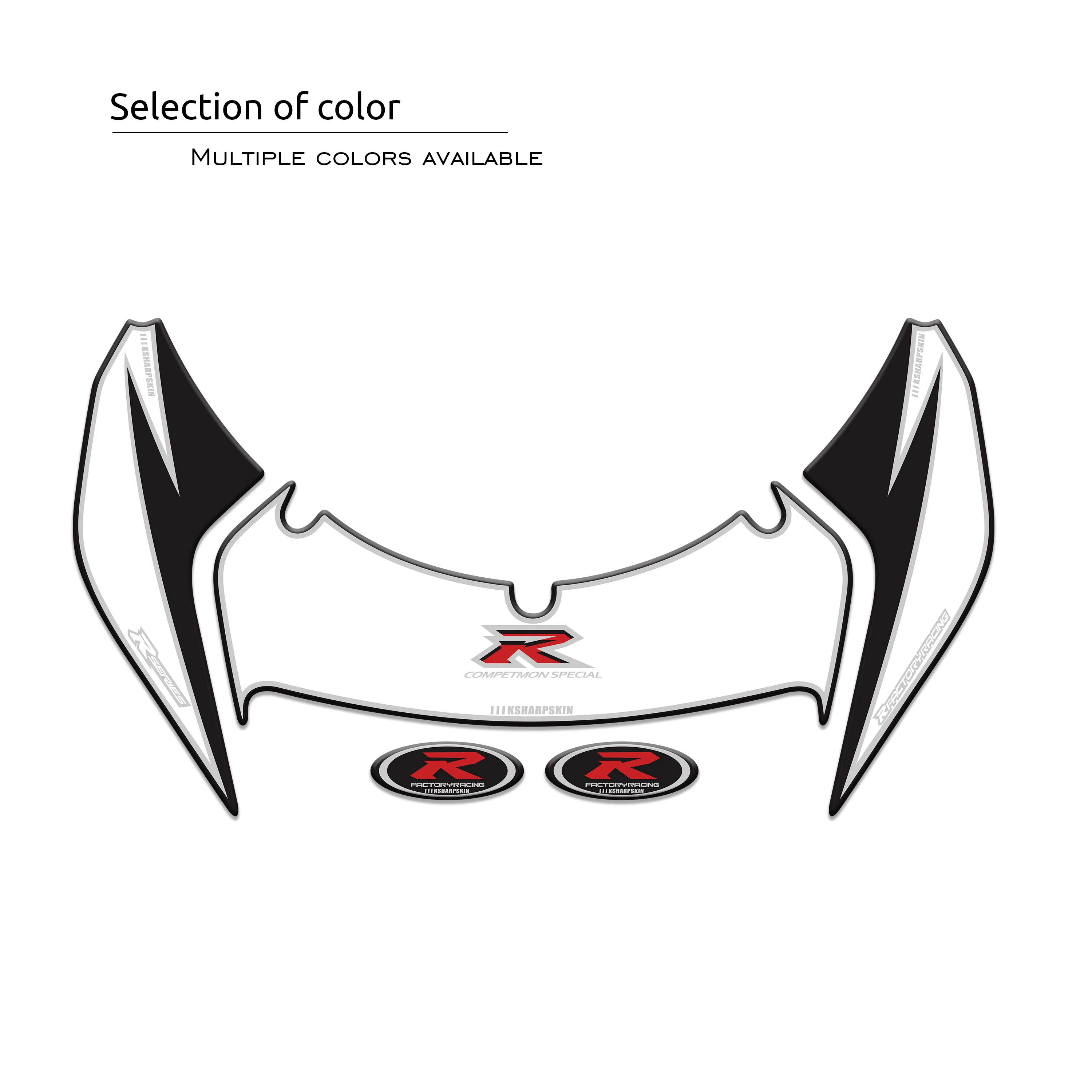 New sale 3D Gel Motorcycle Front Fairing Decals Sticker Kit for SUZUKI GSXR600 gsxr750 SRAD MOTO 3D Gel Stickers