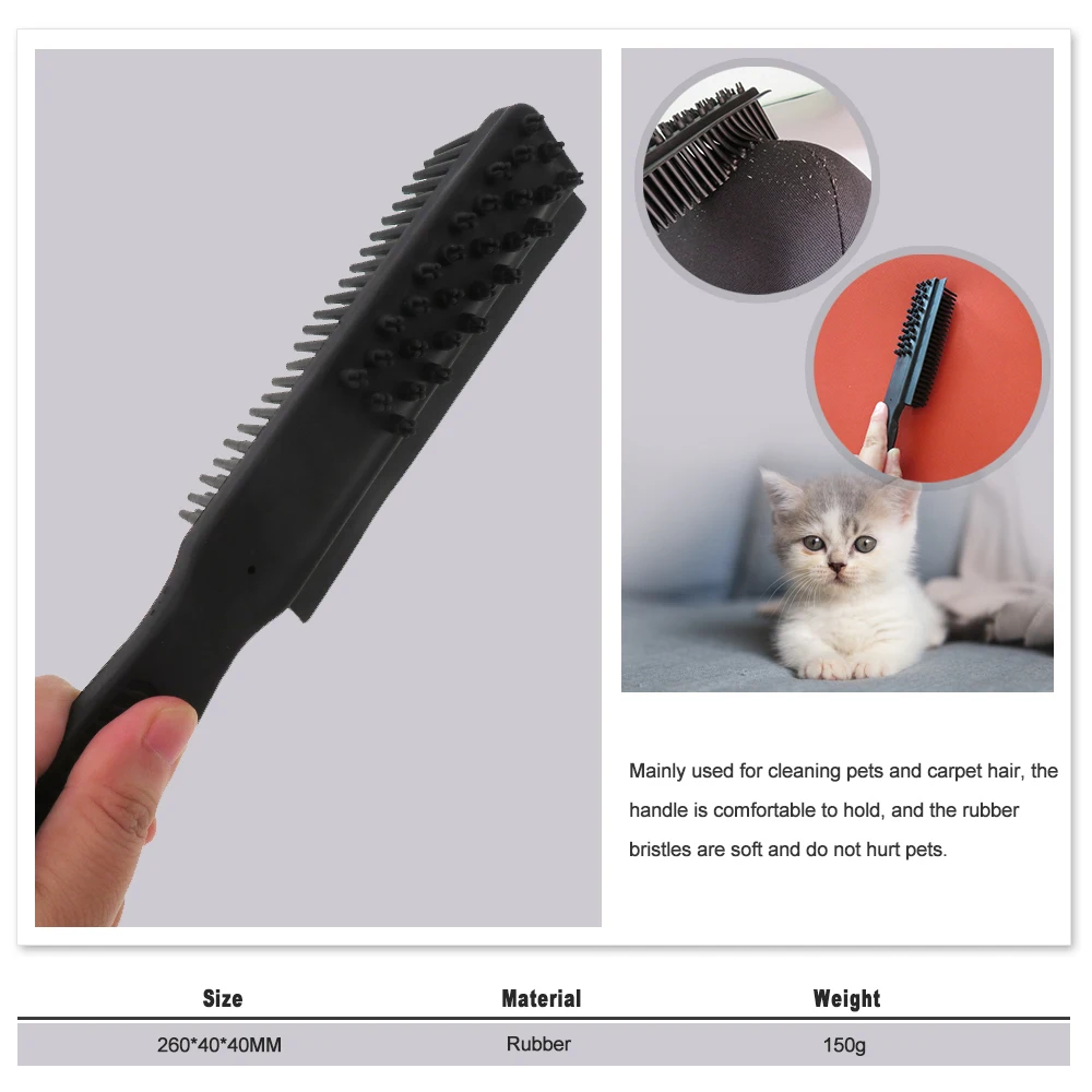 1PCS Car Detailing Brush for Pet Hair Removal Rubber Pet Hair Removal Brush Dog & Cat Hair on Furniture Bedding Carpets Blankets