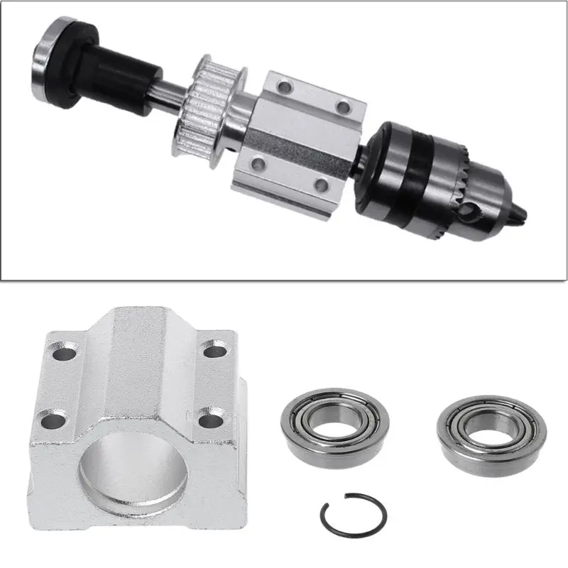Deslizador de agujero de 10mm para taladro eléctrico, conjunto de husillo sin potencia, bricolaje, corte de carpintería, molienda, torno pequeño, cinturón de recorte, taladro C