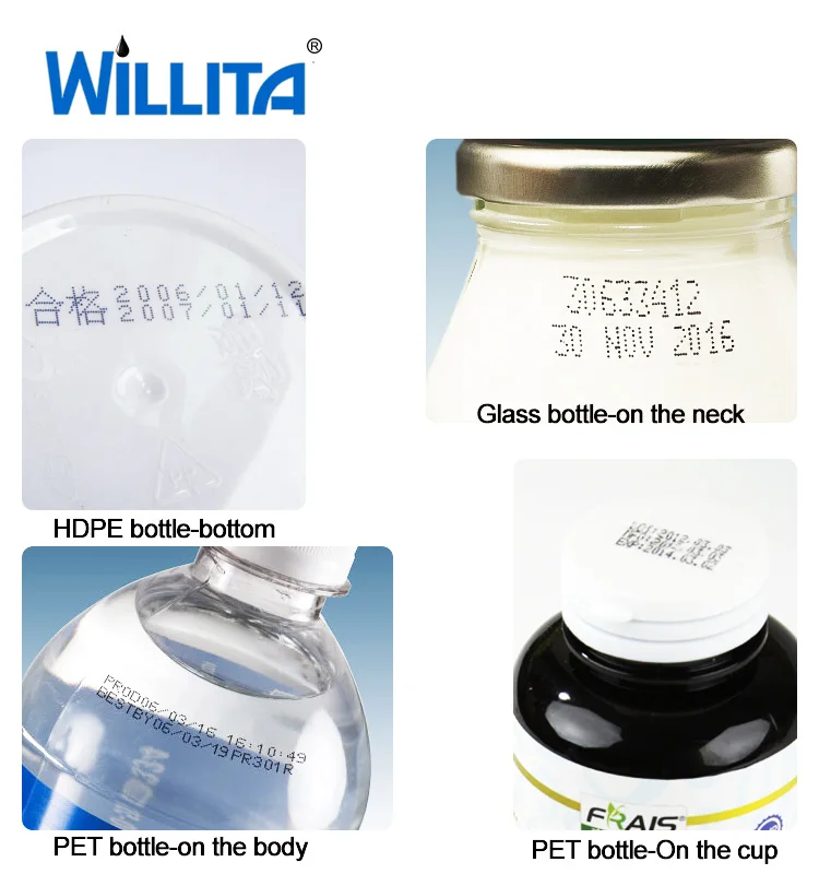 Willita factory One Bottle Alternative 1000ml Black Ink for Printers of Hitachi Industrial Solvent Ink JP-K67 JP-K72E JP-K31