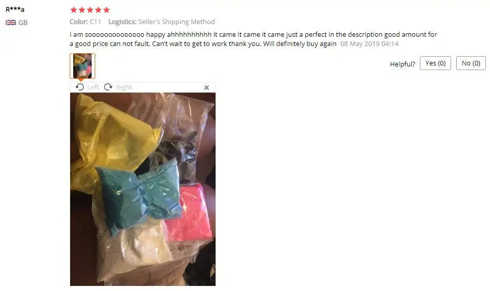 100 Gramm Großpackung Ultrafeiner Glitzerstaub für Nagelkunst & Körperdekoration, Extra Feiner Glitzer 100g - Farbauswahl Verfügbar – Detail 1
