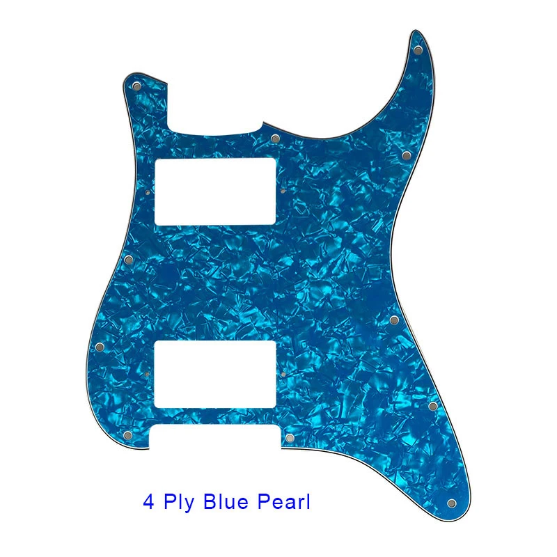 Fei Man Guitar Pickguards No Control Hole With 11 Screws For Fender ST HH PAF Strat Guitar With Humbucker No Switch Hole