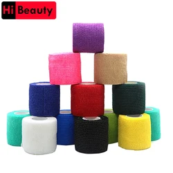 1pc Disposable Self-adhesive Flex Elastic Bandage Tape For Tattoo Handle Grip Tube Wrap Elbow Stick Tatu Accessories 5*450cm