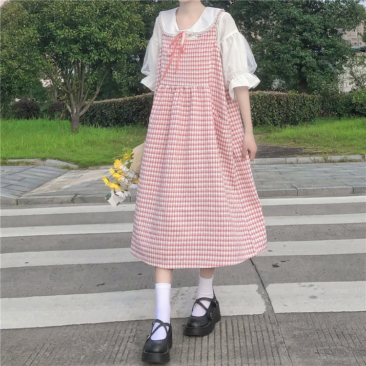 Japanese-Style  Medium-Length Strap Dress Women's 2020 New Summer fairy dress  tea party  lolita dress  sweet lolita doll