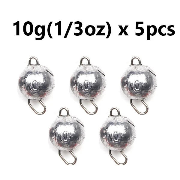 5 teile/los Angeln Gewicht Platinen 3g-28g Tiefe Wasser Kugel Gewicht mit Wirbel Runde Ball Platinen angelgerät Zubehör
