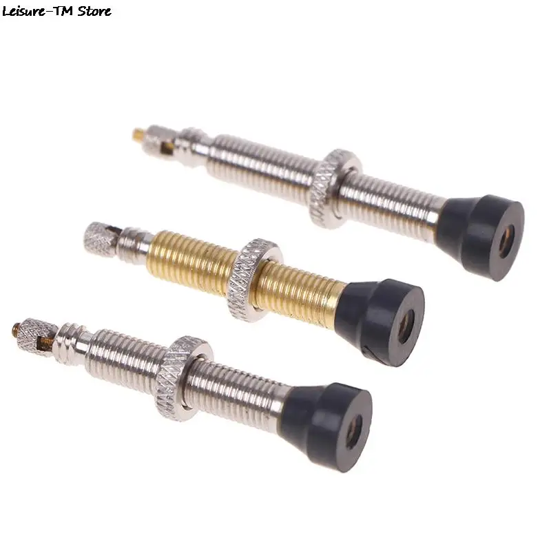 1PC Bicycle Presta Valve For Road MTB Bicycle Tubeless Valve Tires Brass Core Alloy Stem Tubeless Sealant Compatible