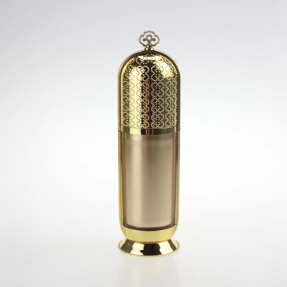 

Gold Travel Lotion Bottle 50ml Skin Care Plastic Cream Packaging