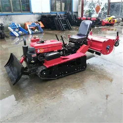 New 35HP Diesel Crawler Rotary Tillage Machine Durable Rotary Tiller Cultivator