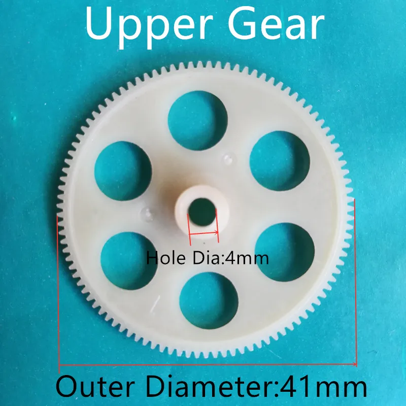 2PCS Diameter is 41mm 4.1cm 100T 0.4M Main Gear Set Upper Lower Gear A B R/C Helicopter Rc Spare Parts hobby Model Accessories