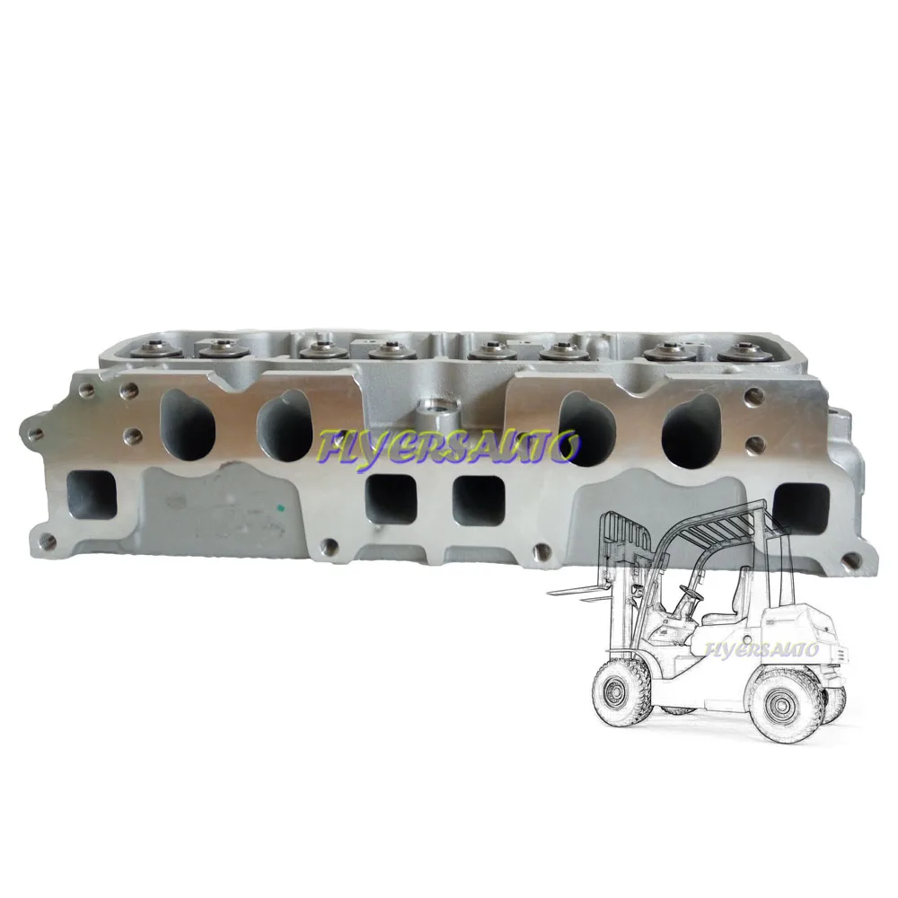 Cylinder Head 91H20-00310 11040-FY502  For Nissan K15 K21 K25 11040-FY501 With valves & springs HELI HANGCA