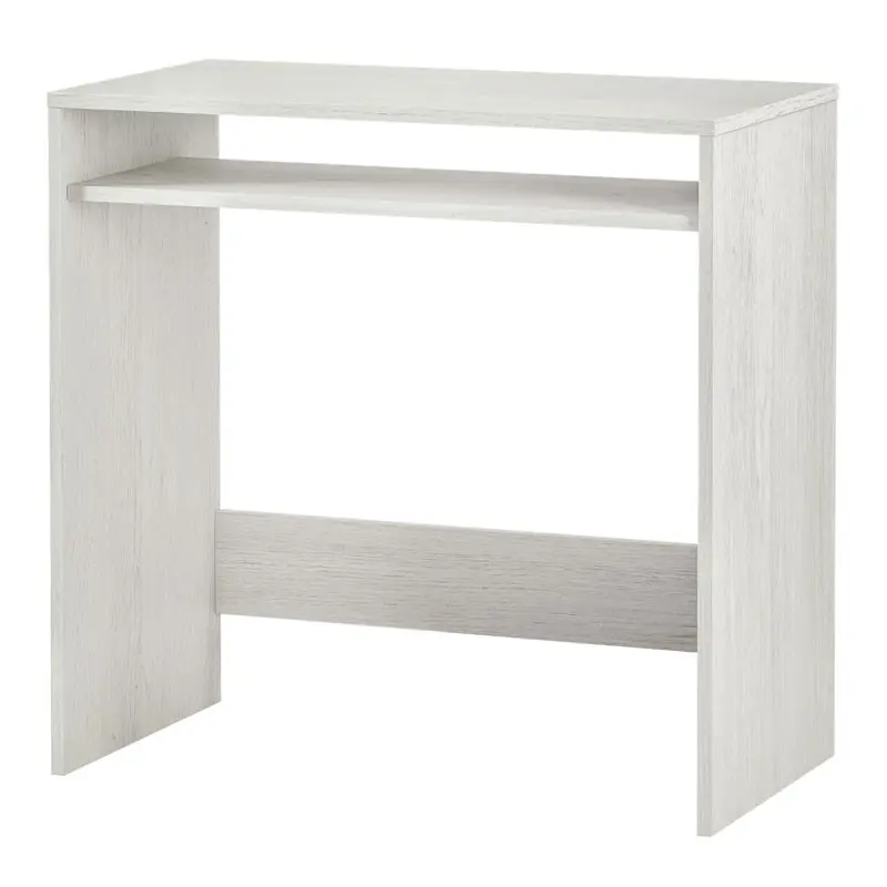 Bureau, Computer Tafel Afgewerkt In Wit Alpen, Metingen: 79X79X43 Cm Achtergrond