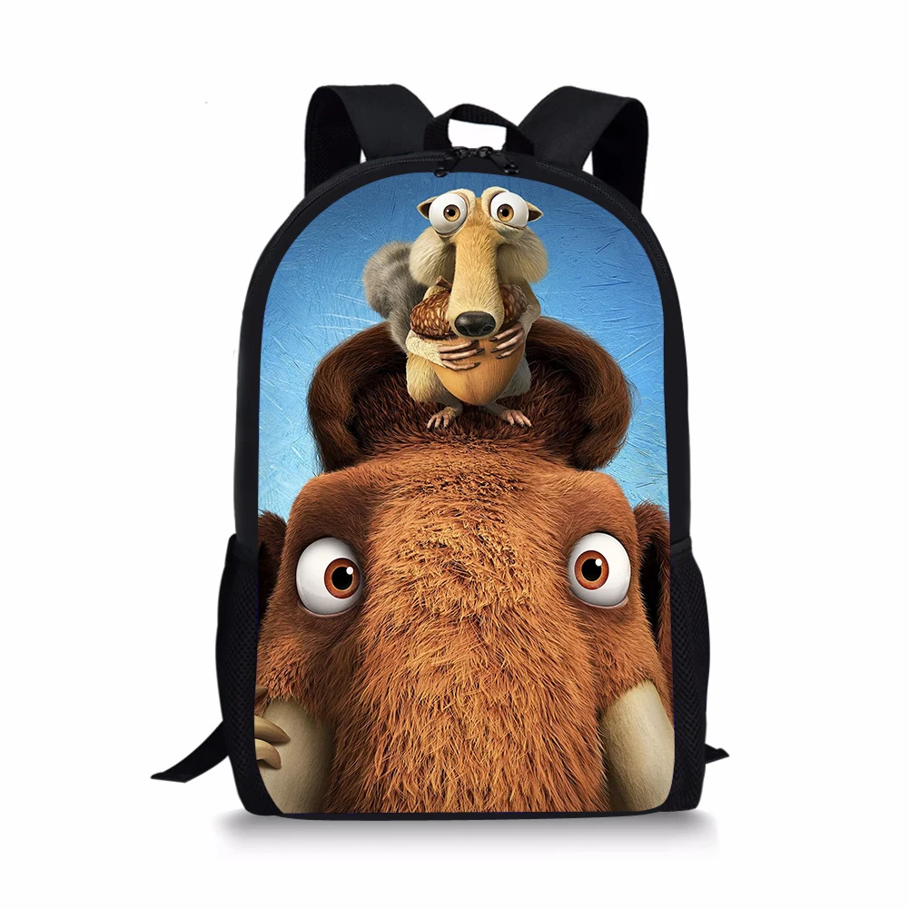 

New Hot Sales School Bags Children Backpack Boy Girl Kids School Backpack Ice Age Pattern Student Bag Mochia Escolar