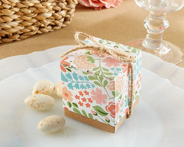 

(100 Pieces/lot) Amazing Party Favor box of "Vintage Floral" Wedding Favor Box for Wedding and Party decoration gift box