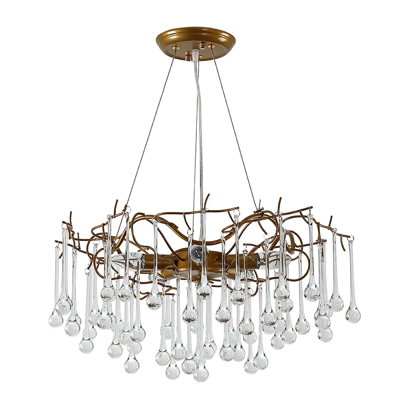 Modern design crystal pendant light LED Chandelier dining room hanging ceiling lamps Ac90-260v lighting fixtures for kitchen