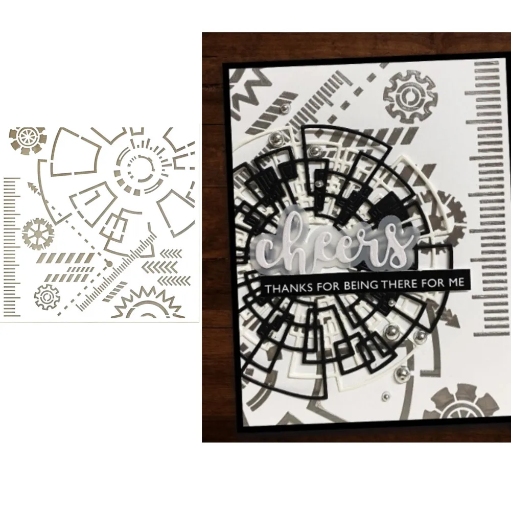 Background Mask Stencil Plastic Graduation For Diy Scrapbook / Album Decoration Embossed Diy Paper Card B009