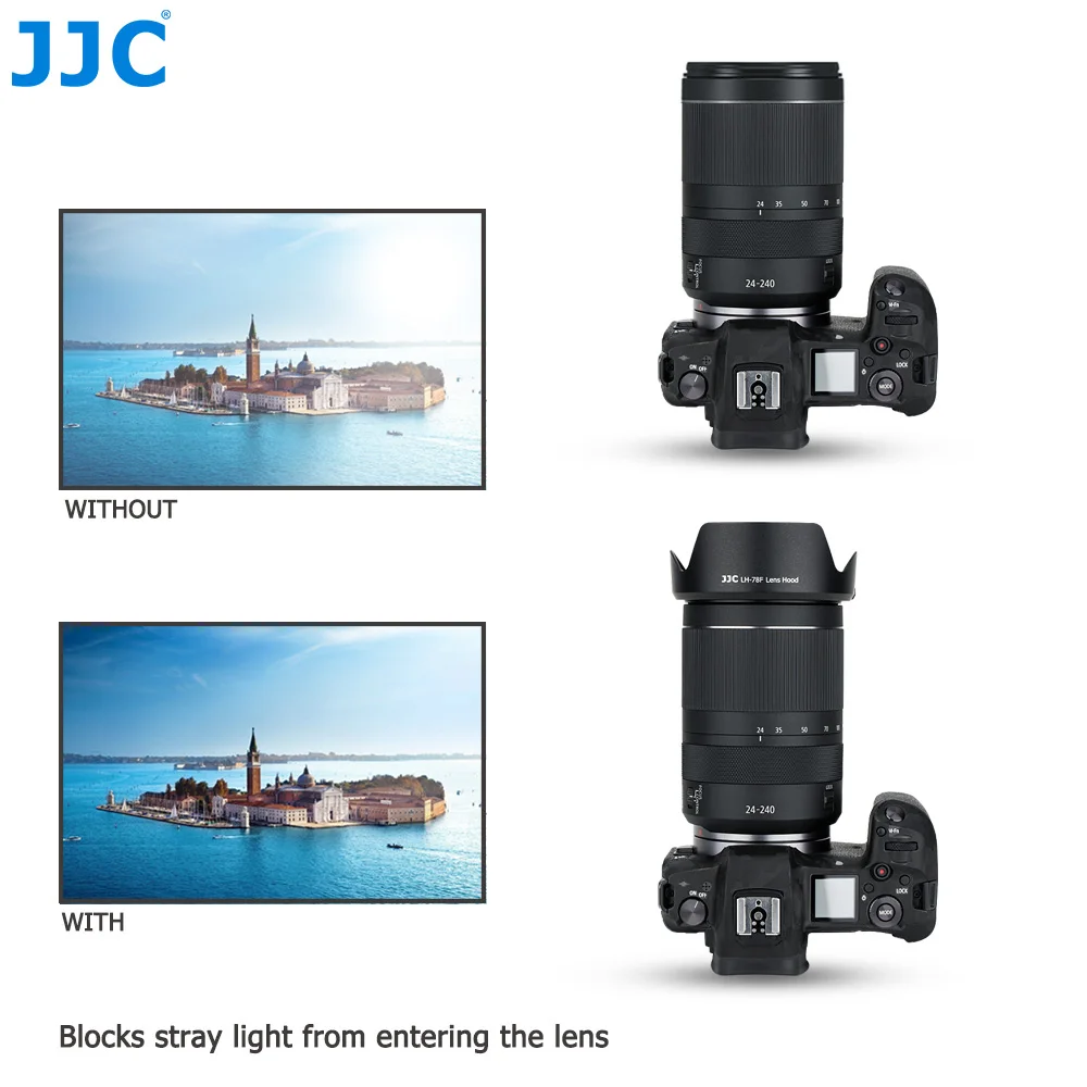 JJC عكسها عدسة هود عدسة الظل لكانون RF 24-240 مللي متر هو USM عدسة على EOS R6 R5 RP R Ra C70 كاميرا استبدال f4-6.3 هود