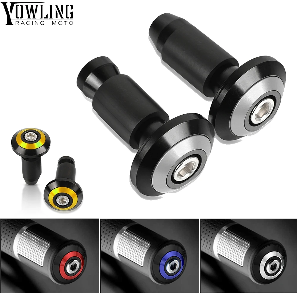 Motorcycle grips ends Handle Bar Cap End Plugs Handlebar Grips For Kawasaki Z300 Z650 Z750 Z800 Z900 Z1000 ER6N/F Accessories