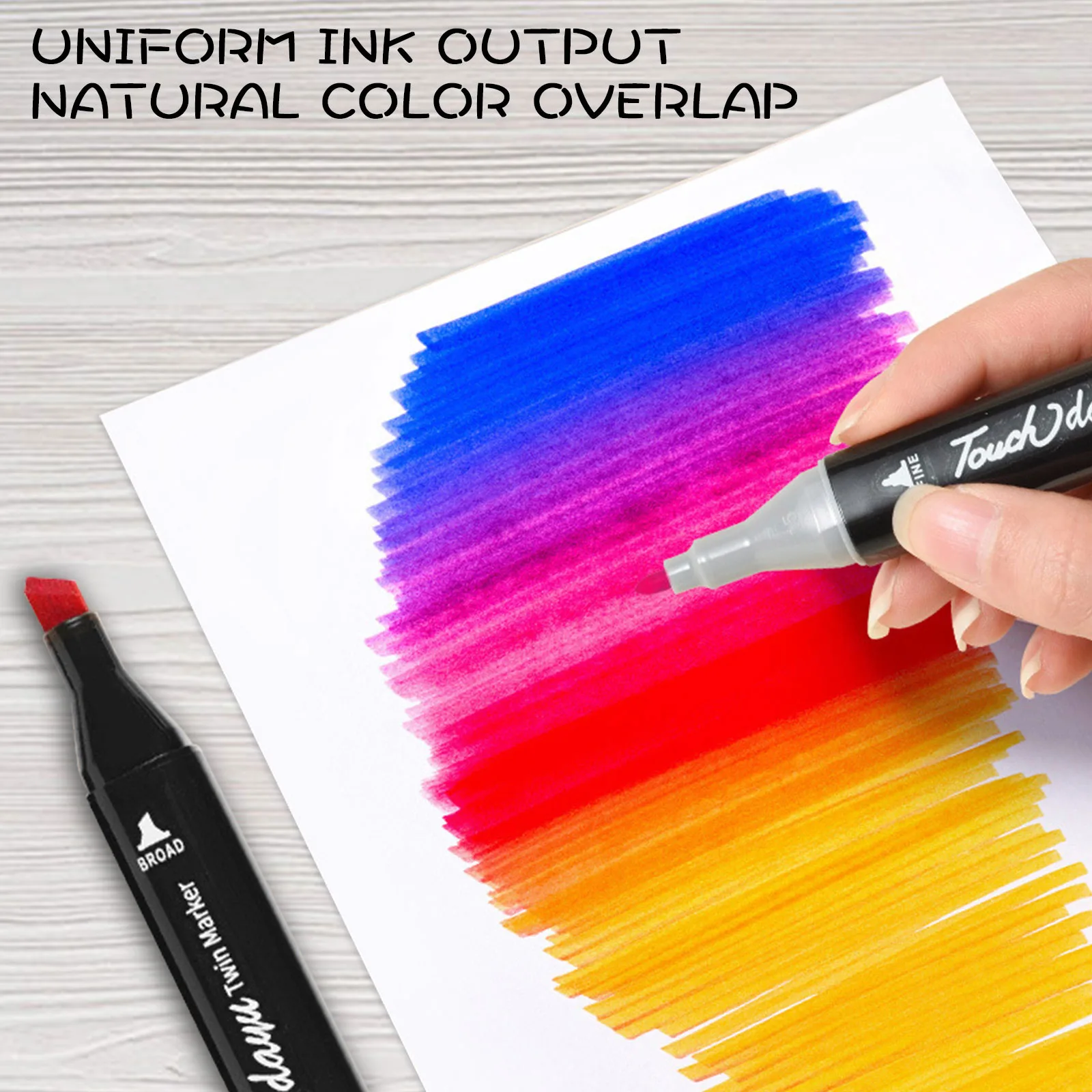 36/40/60/80 ألوان النفط القائم على مزدوجة الرأس الملونة علامات مجموعة 3 أقلام حبر هلام ملونة للأطفال الكبار الكتابة الرسم العبث