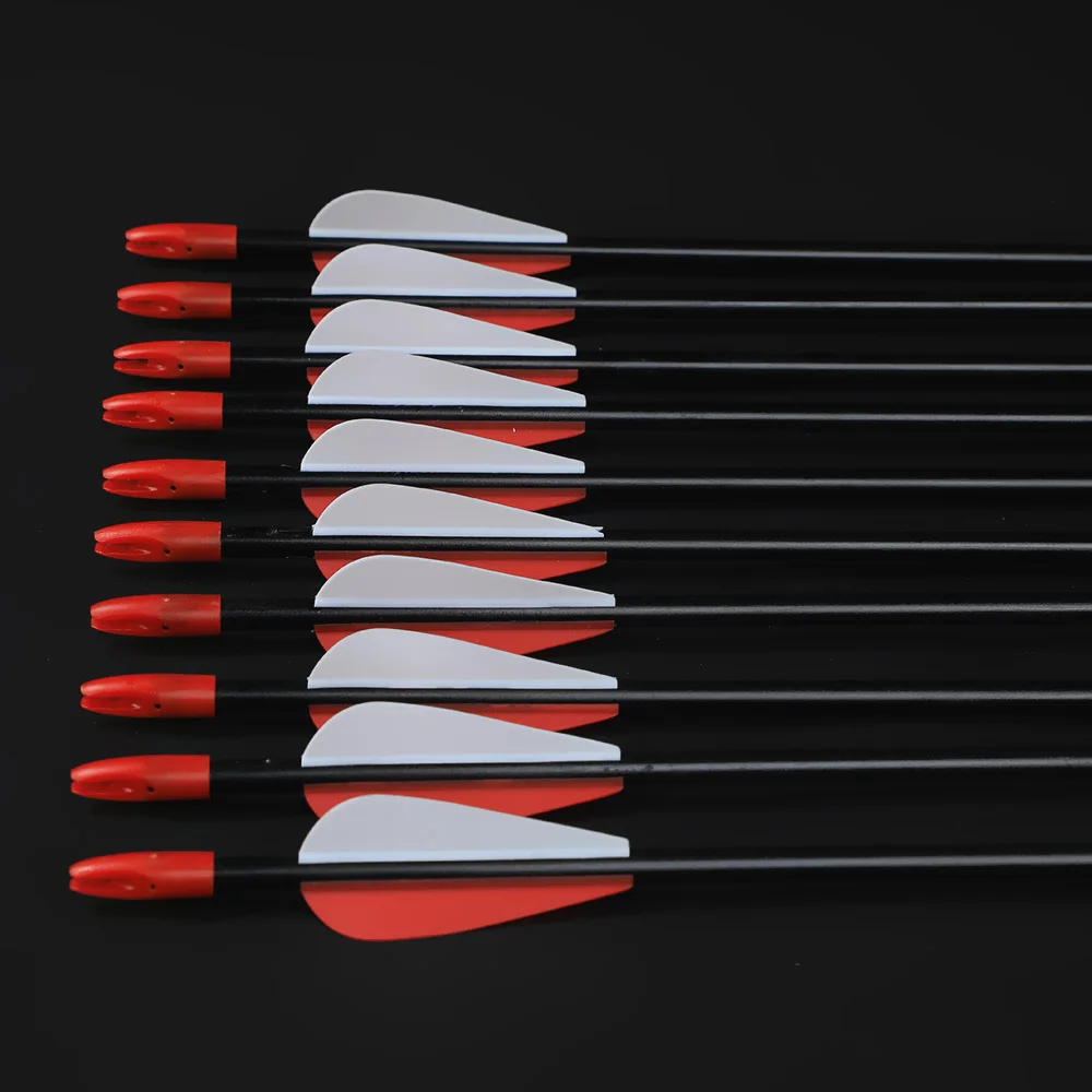 6/12pcs Archery Fiberglass Arrows OD 7 mm Spine 700 32 Inches Arrow for Recurve or Long Bow Shooting Practice