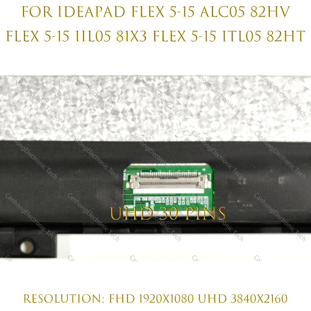 Imagem -03 - Conjunto da Substituição do Tela Táctil do Lcd 156 para Lenovo Ideapad Flex 15alc05 82hv 15iil05 81x3 15itl05 82ht