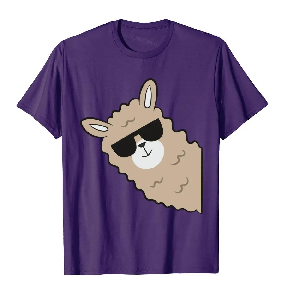 Alpaca Lover Llama With Sunglasses Cute Llama Alpaca Oversized Tees Custom Outdoor Tees Plain Cotton Adult Top T-Shirts