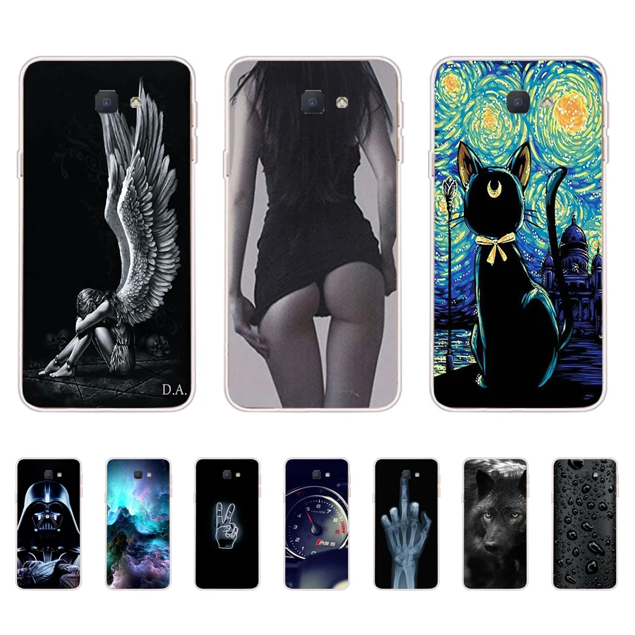 Phone Case For Samsung Galaxy j2 core 2018 j2 Pro  j4 Plus 2018  j5 j7 Prime Soft Silicone TPU Cartoon Protector Cover Cases