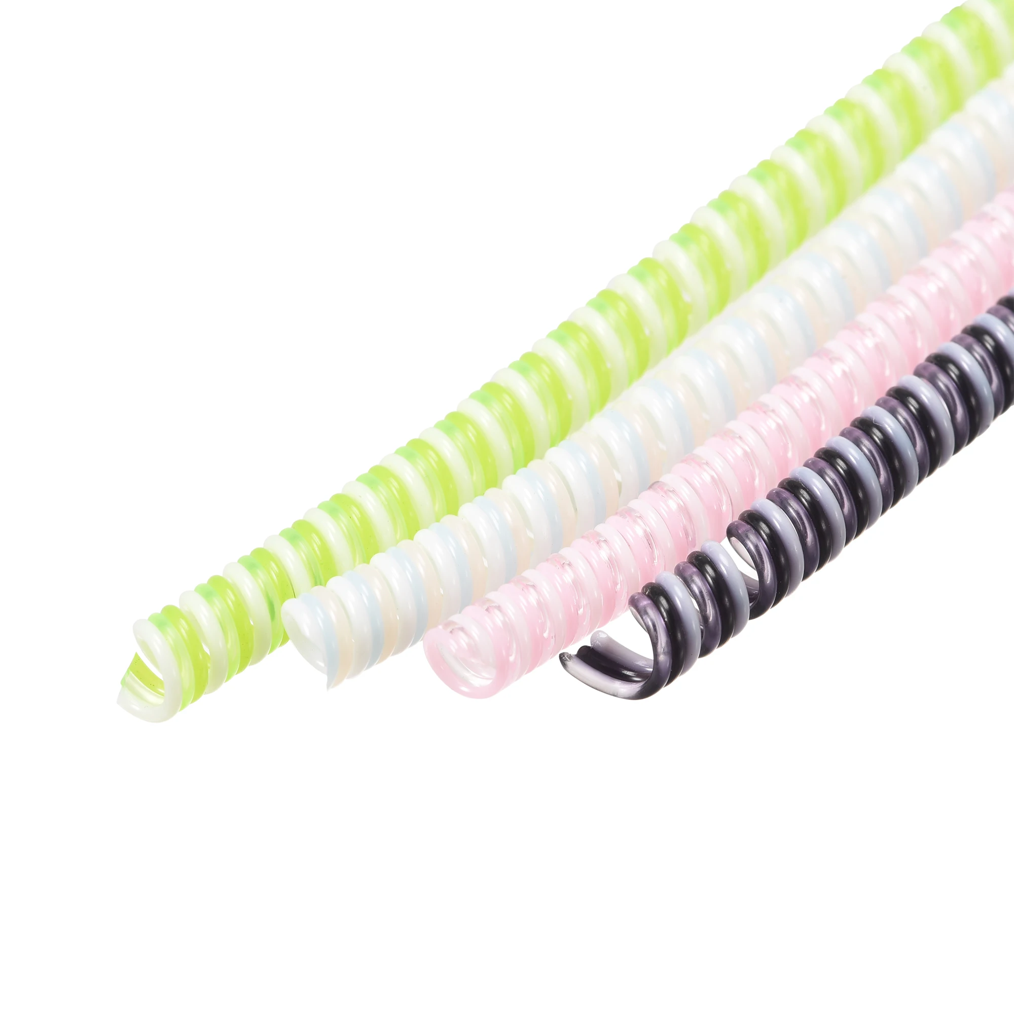 

Uxcell Spiral Cable Protector for USB Cord Sleeve 4.6 Feet Each Pink White Green Black