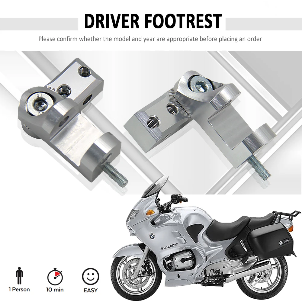 NEW Motorcycle Adjustable Driver Footrest Passenger Lowering For BMW R1150RT R1100RT R1150R Rockster R 1150 RT R 1100 RT