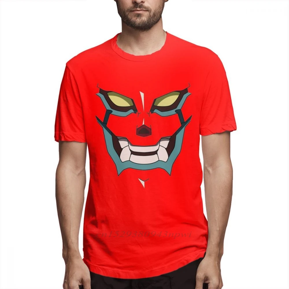 Camiseta de Tengen Toppa Gurren Lagann para hombre, camisa Punk Rock de dibujos animados, 100% algodón, talla grande, novedad