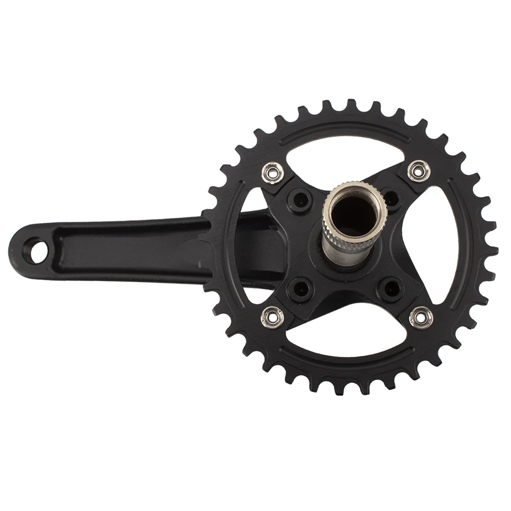 Bicycle Crank 104BCD Chainwheel MTB Bike Crankset Contains The Bottom Bracket 170mm Crank Black Red 32T 34T 36T 38T