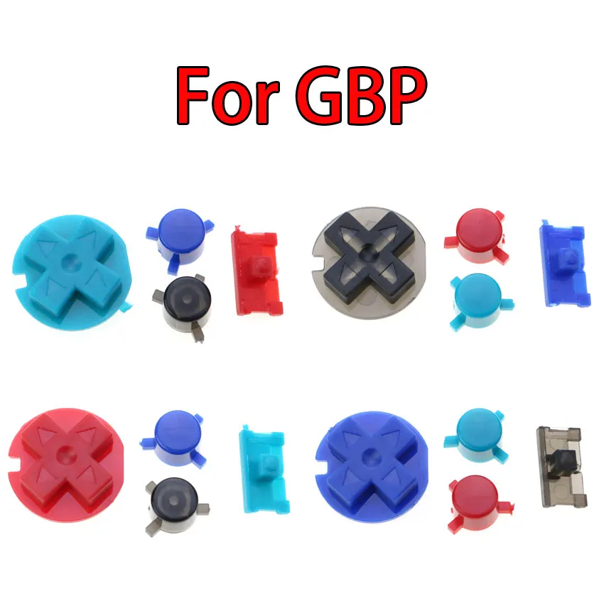 JCD 1ชุดสำหรับเกม Nintendo Game Boy กระเป๋าซิลิโคนยาง Pad ปุ่ม Conductive สำหรับ GB GBC GBP Power On off D แผ่นปุ่ม AB