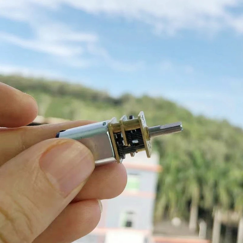 لمحرك لعبة تيار مستمر 5 فولت 310 سرعة الحد المحرك N20 رمح عجلة تروس صغيرة موتور تروس مع علبة التروس المعدنية الكاملة-محرك صغير