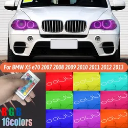 Angel Eyes Tuning for BMW X5 E70 2007 2008 2009 2010 2011 2012 2013 RGB LED DRL Car Lights Accessories Retrofit