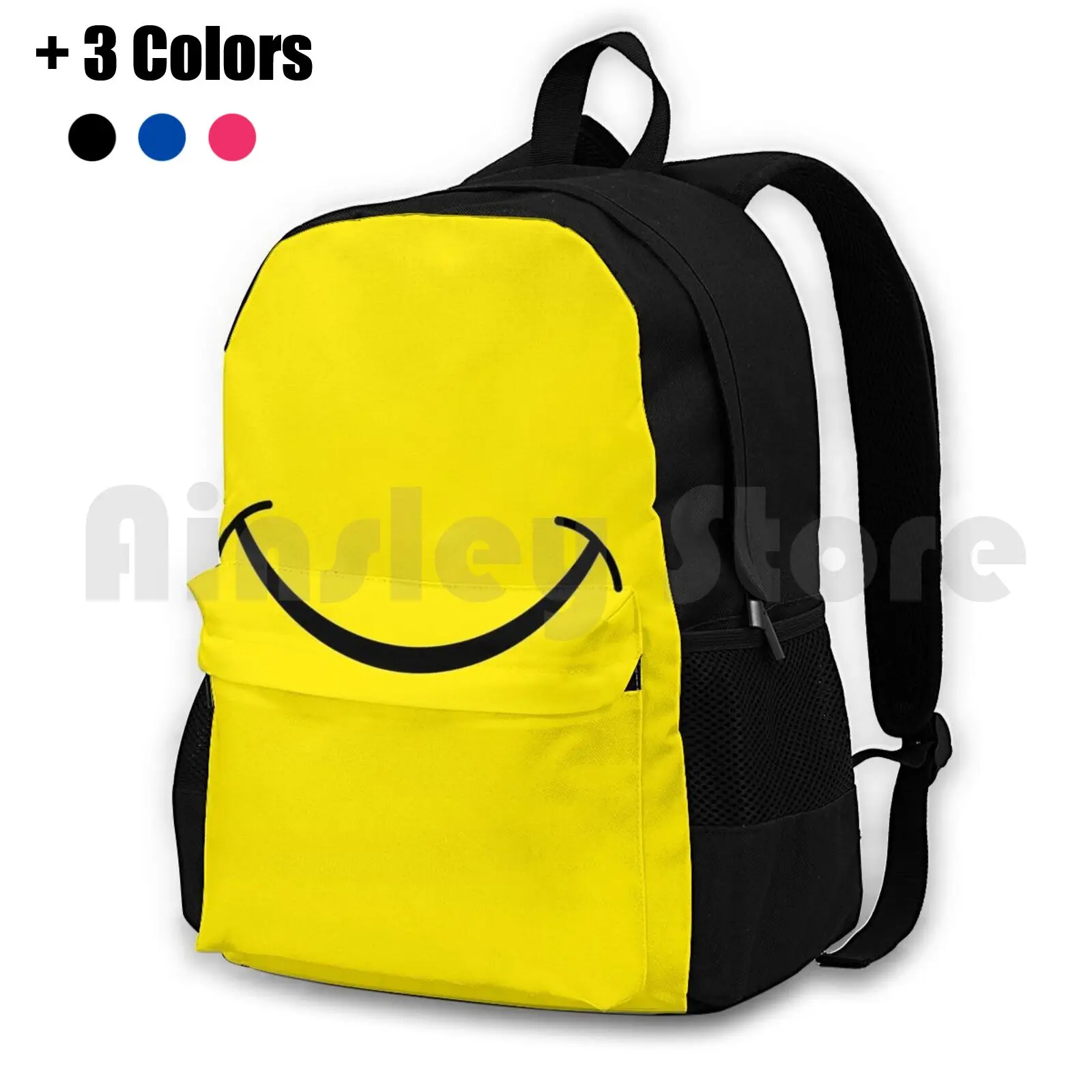 Happy Face Mask Outdoor Hiking Backpack Riding Climbing Sports Bag Face Happy Funny Funny Cool Cool Face Smile Retro Artsy