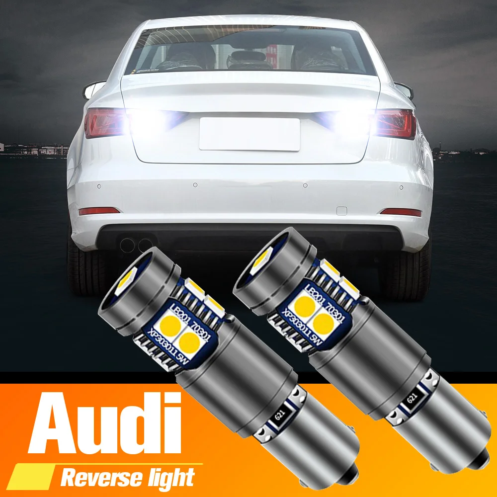 

2pcs LED Backup Light Blub Reverse Lamp H6W BAX9S 64132 Canbus No Error For Audi A3 8V 2013 2014 2015 2016 2017 2018