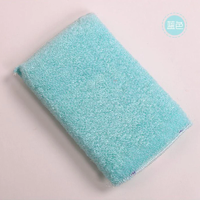 200pcs/lot ANTI-GREASY bamboo fiber wrap sponge washing dish brush,magic multi-function wipping/cleaning sponge