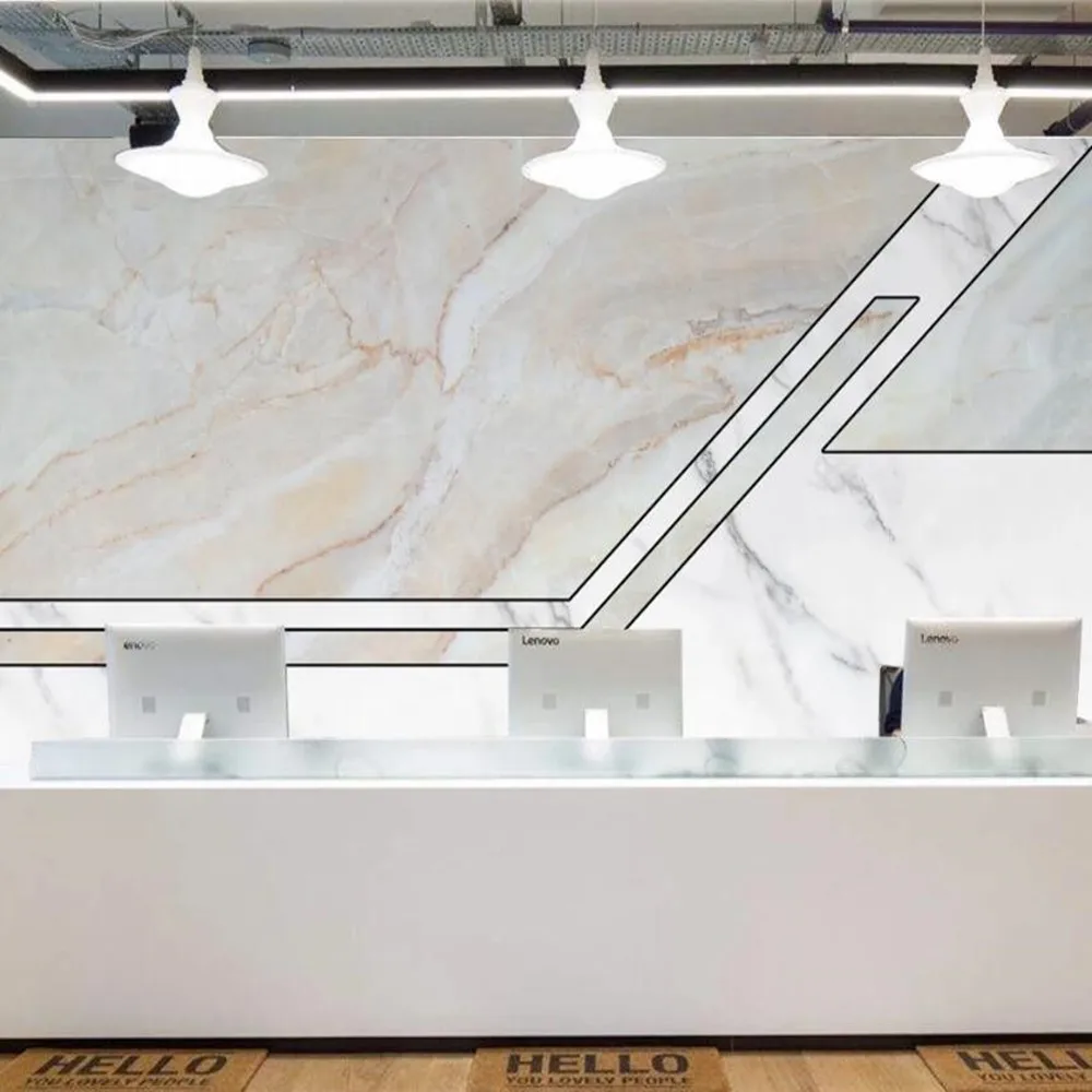 Milofi custom modern geometric creative marble pattern background wallpaper mural