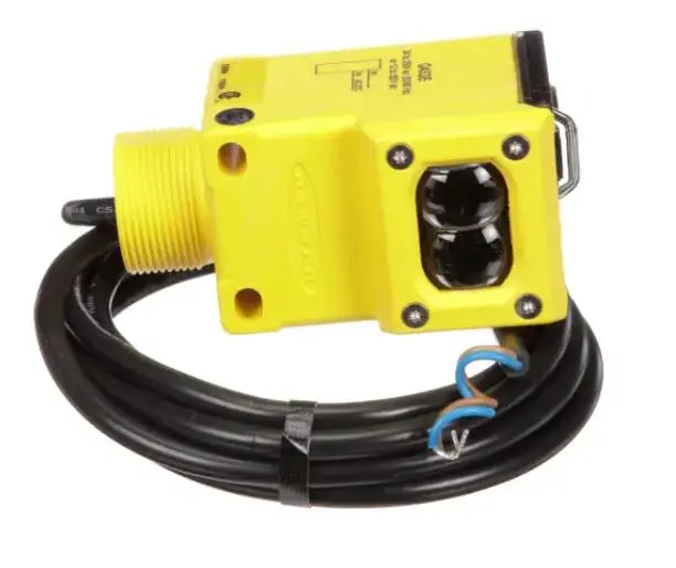 Q453E Photoelectric; Emitter; In:12-250VDC/24-250VAC; 200' Range w/ Q45 Receiver; 2m Cable 53994