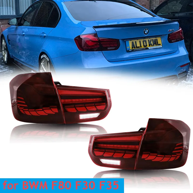 

M4 GTS Design Style Full LED Dynamic Tail Lights With Sequential Turn Signal Fit For BMW 3 Series F30 M3 F80 2013-2019