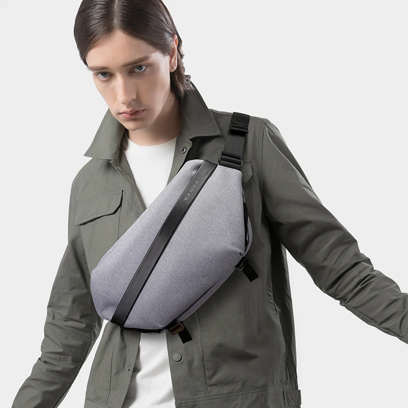 BANGE-Bolsa de mensajero multifuncional para hombre, bolso de hombro de almacenamiento impermeable para viaje, bolso de pecho de ocio General para