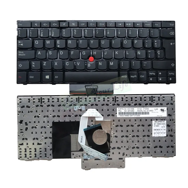 

Spanish SP ES laptop keyboard for lenovo Thinkpad X121E X130E x131e X140E E220S E11 E12 E125 S220 X131 E120 0C01858 04Y0463