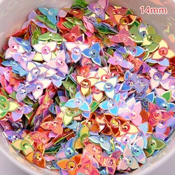 1000pcs  Mixed color Triangle flower Shape PVC loose Sequins Glitter Paillettes for manicure/sewing/wedding decoration confetti