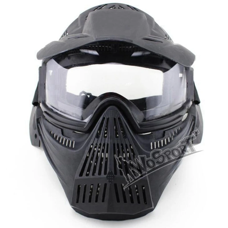 Tactical Removable protective mask respirator for motorcycle helmet protective glasses bike outdoor workplace safe