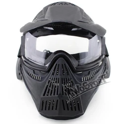 Maschera protettiva rimovibile tattica respiratore per casco moto occhiali protettivi bici posto di lavoro all'aperto sicuro