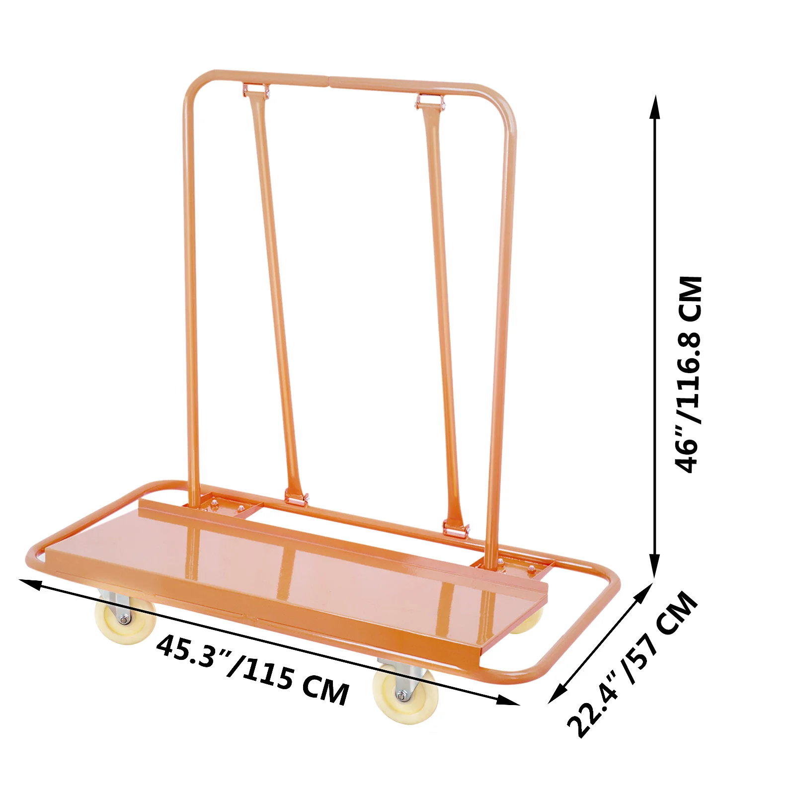 VEVOR 3000LBS Chuyên Nghiệp Chong Chóng Xe Dolly Cho Xử Lý Tấm Ốp Tường Chong Chóng Đá Tấm Bảng Dịch Vụ Xe Hạng Nặng Đúc